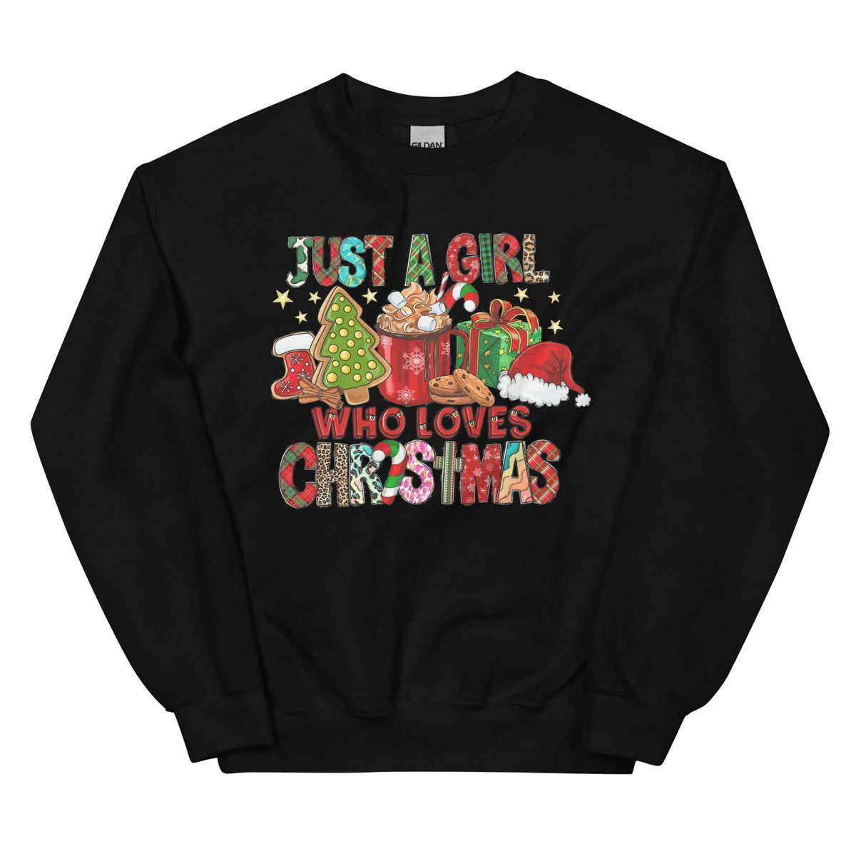 Unisex Kersttrui ( Just a girl who loves Christmas)