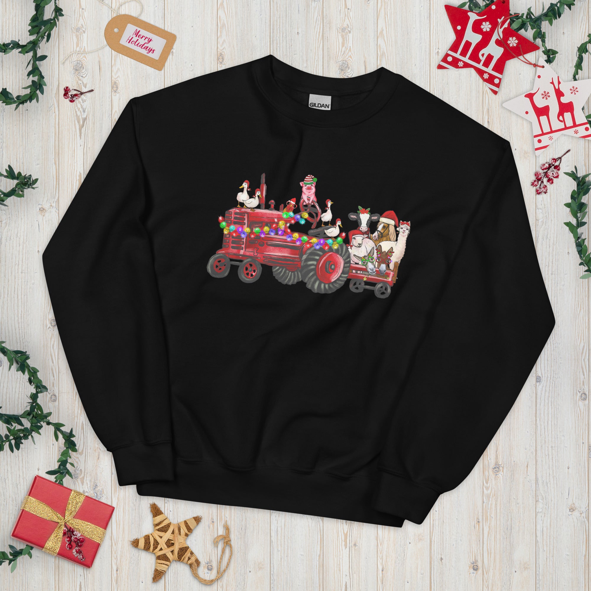 Unisex kersttrui (boederij)