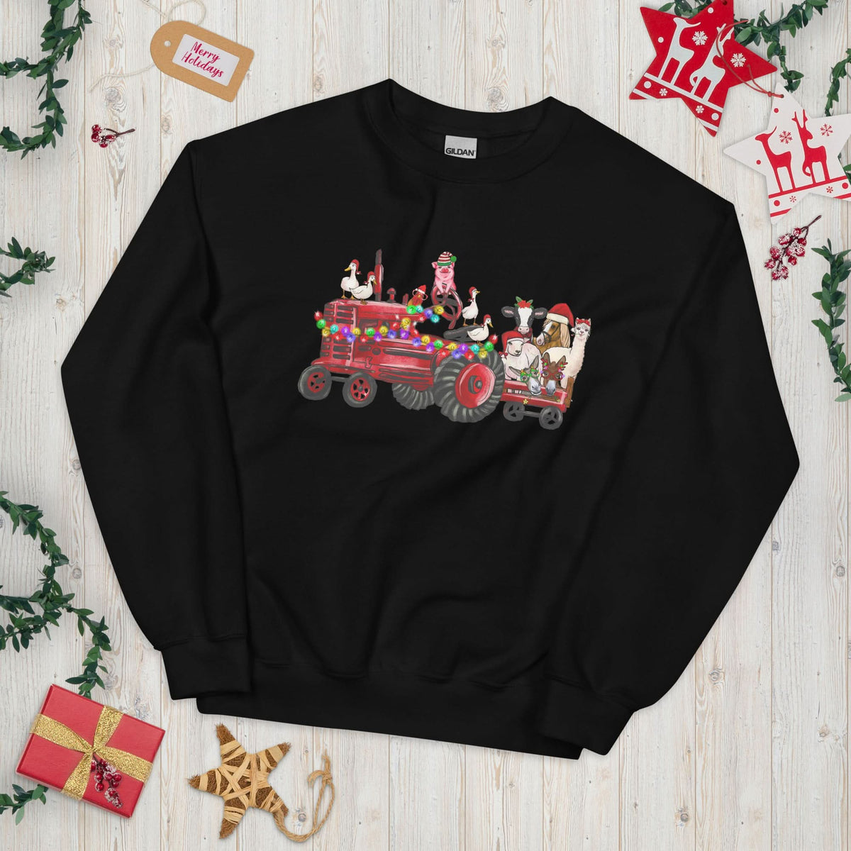 Unisex kersttrui (boederij)