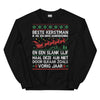 Unisex kersttrui ( Ik wil een dikke bankrekening en een slank lijf...)