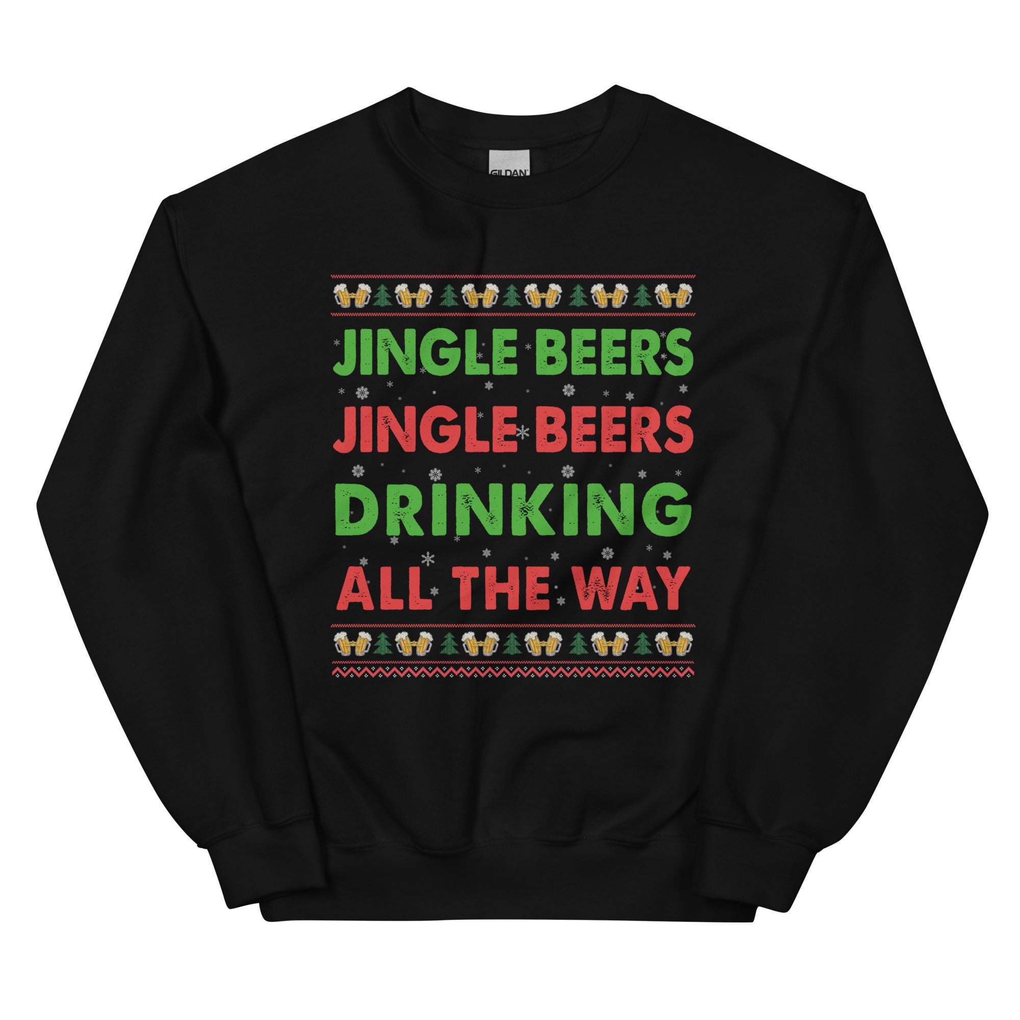 Unisex kersttrui (jingle beer drinking all the way)