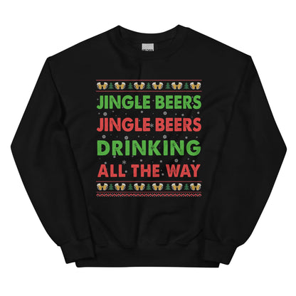 Unisex kersttrui (jingle beer drinking all the way)