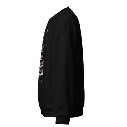 Unisex Kersttrui ( kippen - kerstboom)
