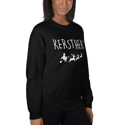 Unisex kersttrui (Kerstheks) heks