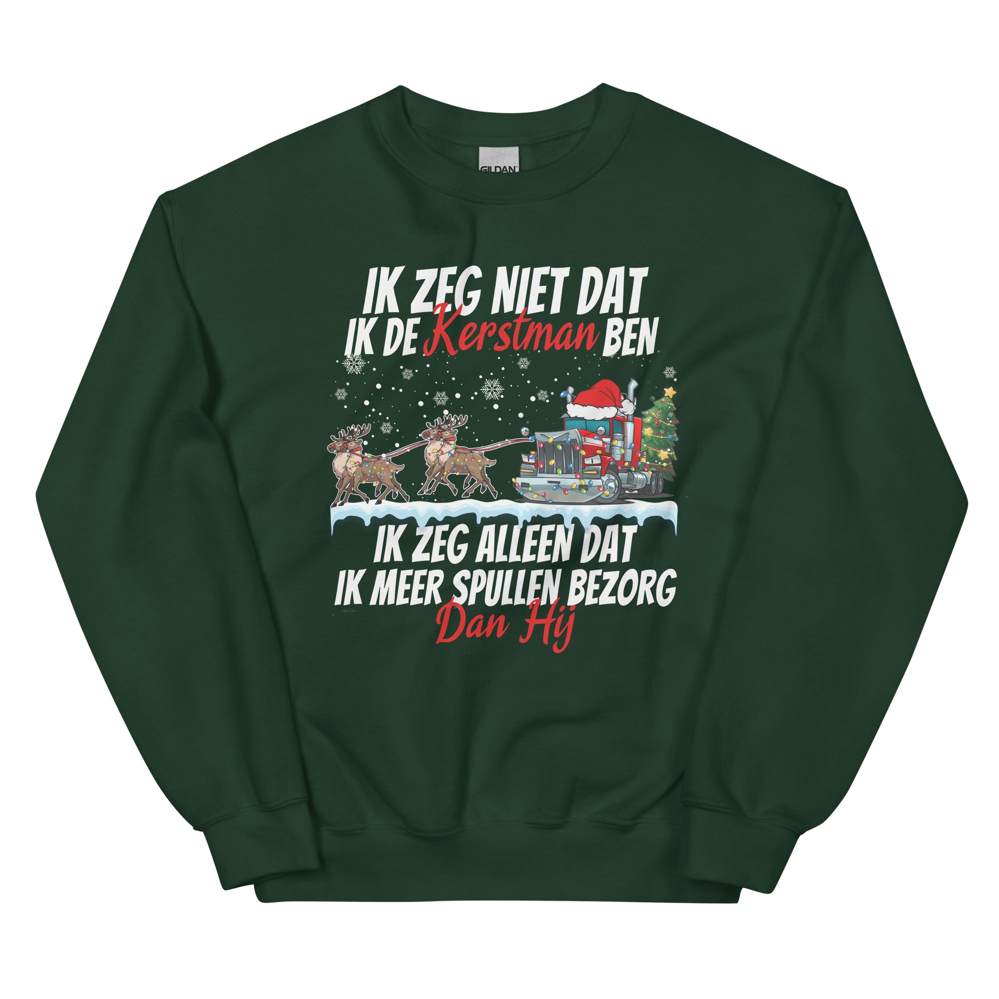 Unisex Kersttrui ( Niet de kerstman maar bezorg meer spullen)