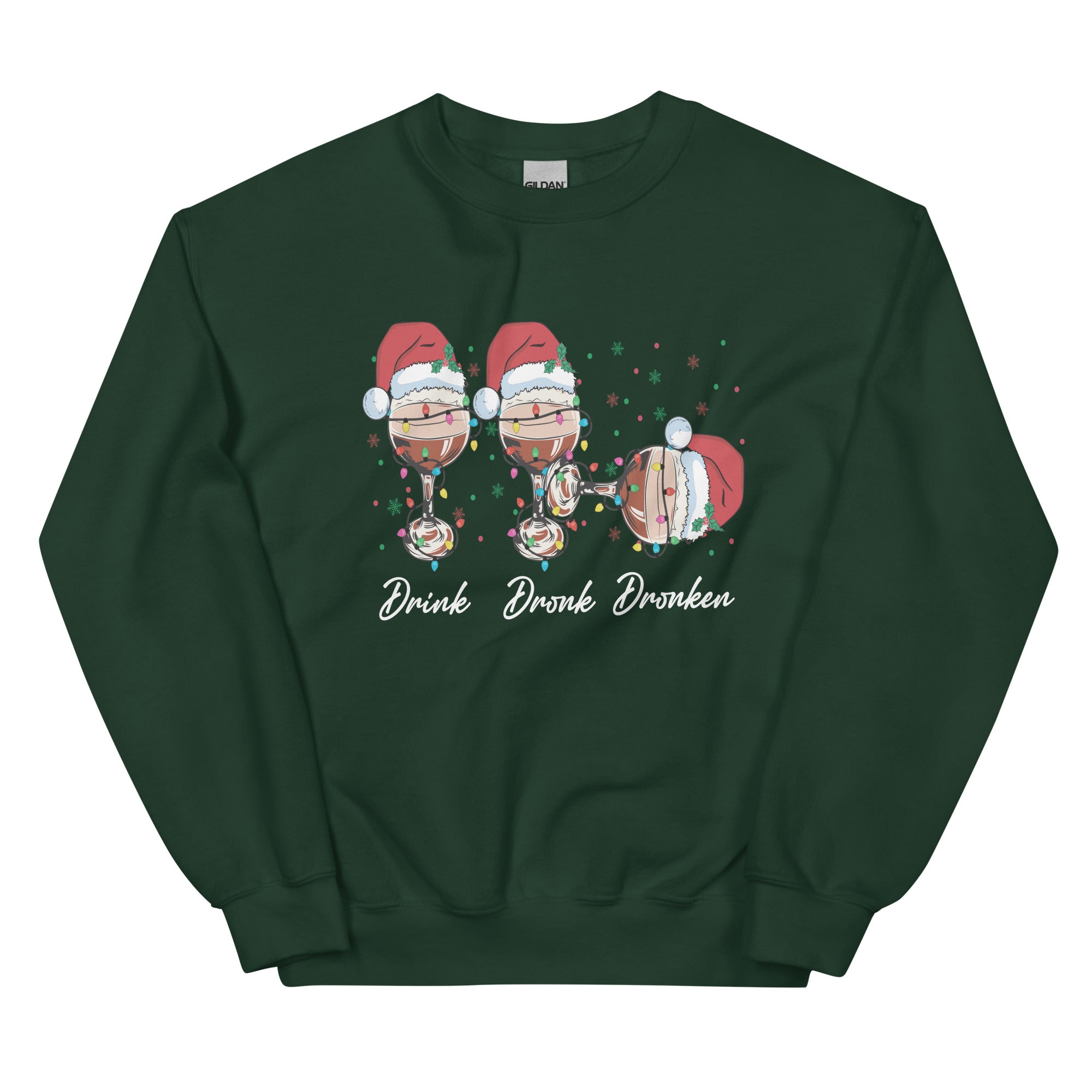 Unisex Kersttrui ( kerst - drink dronk dronken)