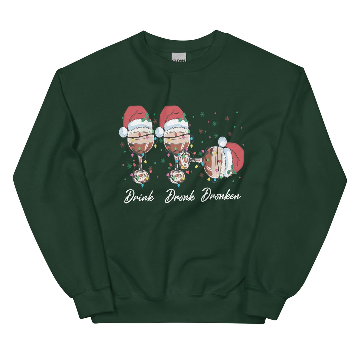 Unisex Kersttrui ( kerst - drink dronk dronken)
