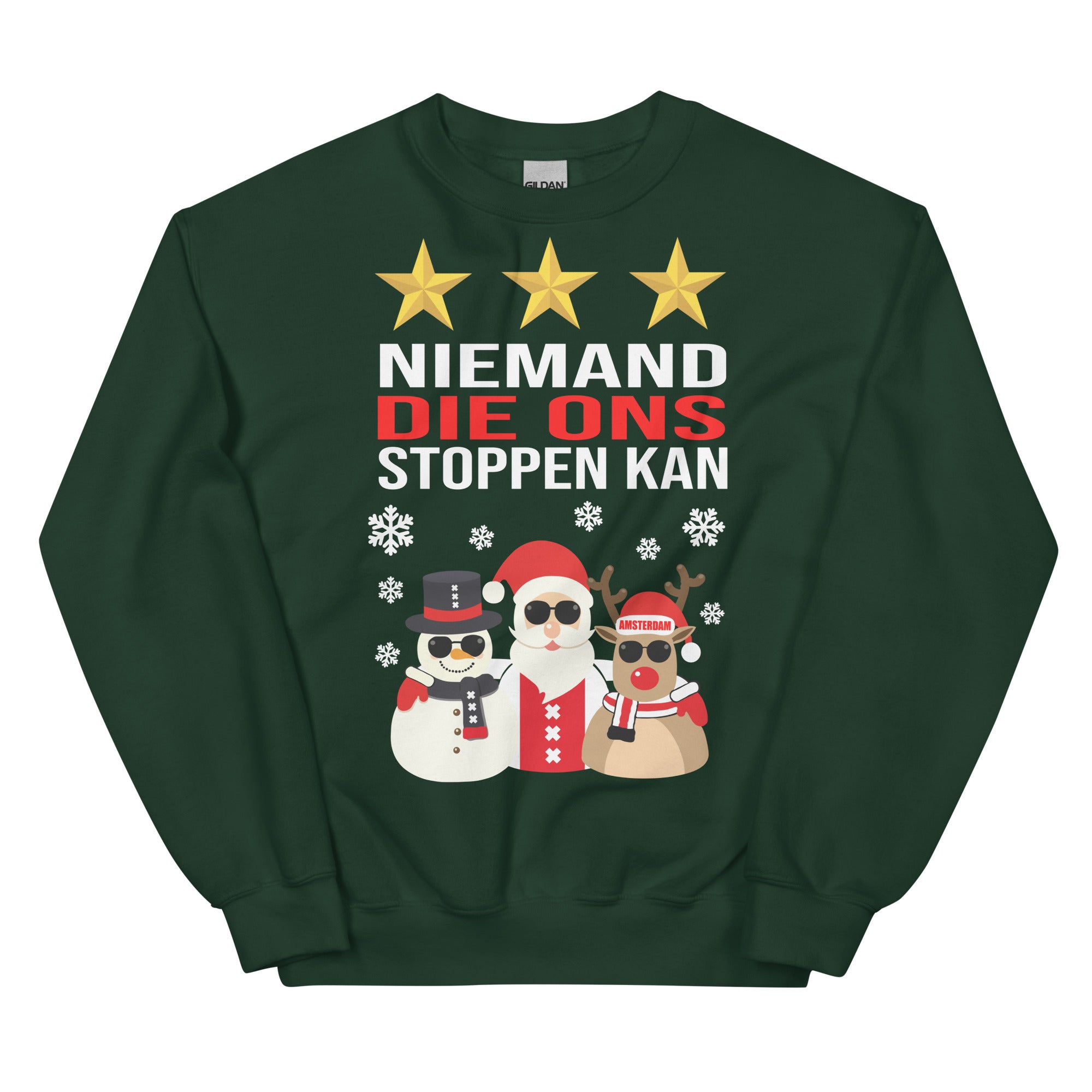 Unisex Kersttrui ( kerst - niemand die ons stoppen kan )