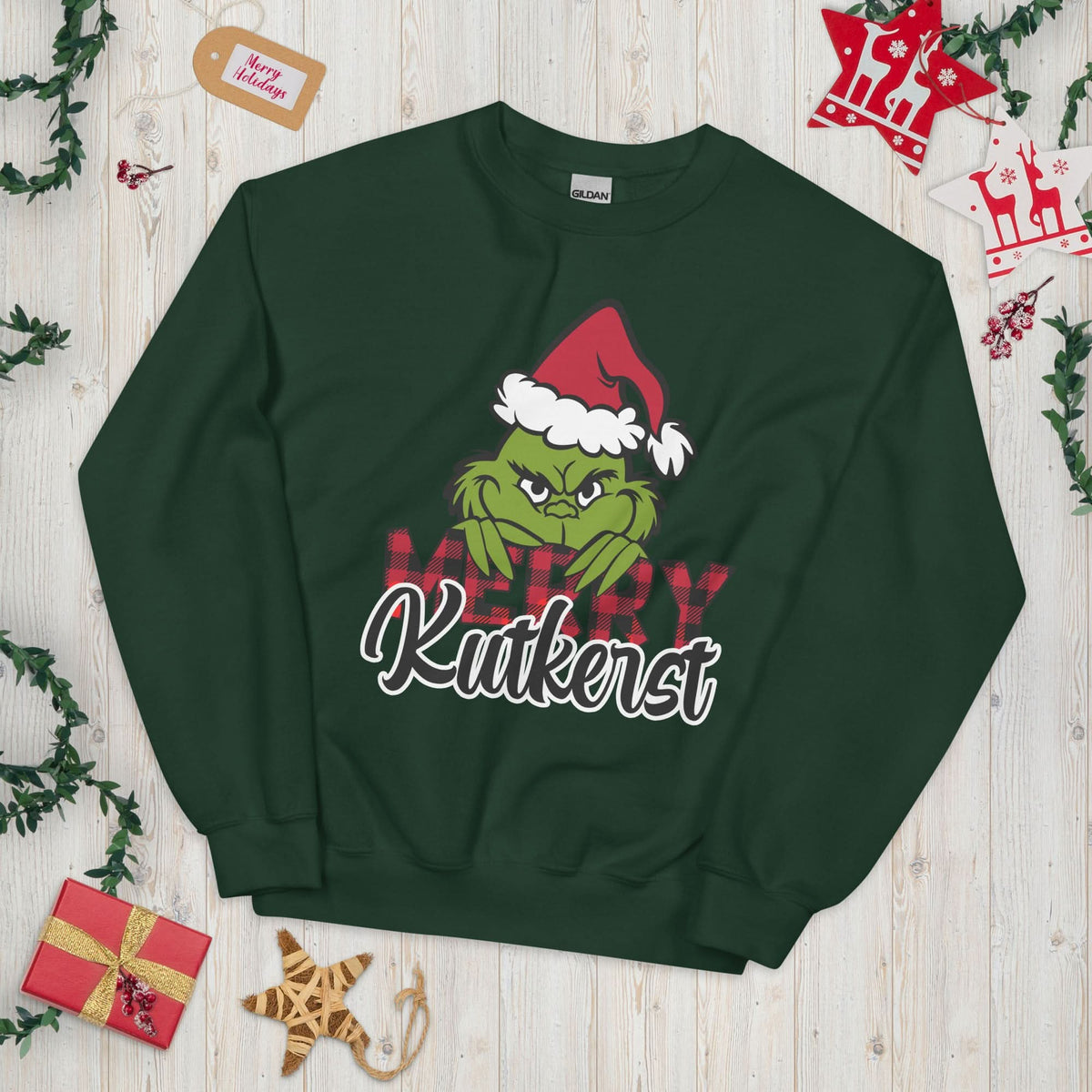 Unisex sweatshirt (Merry kutkerst) kersttrui