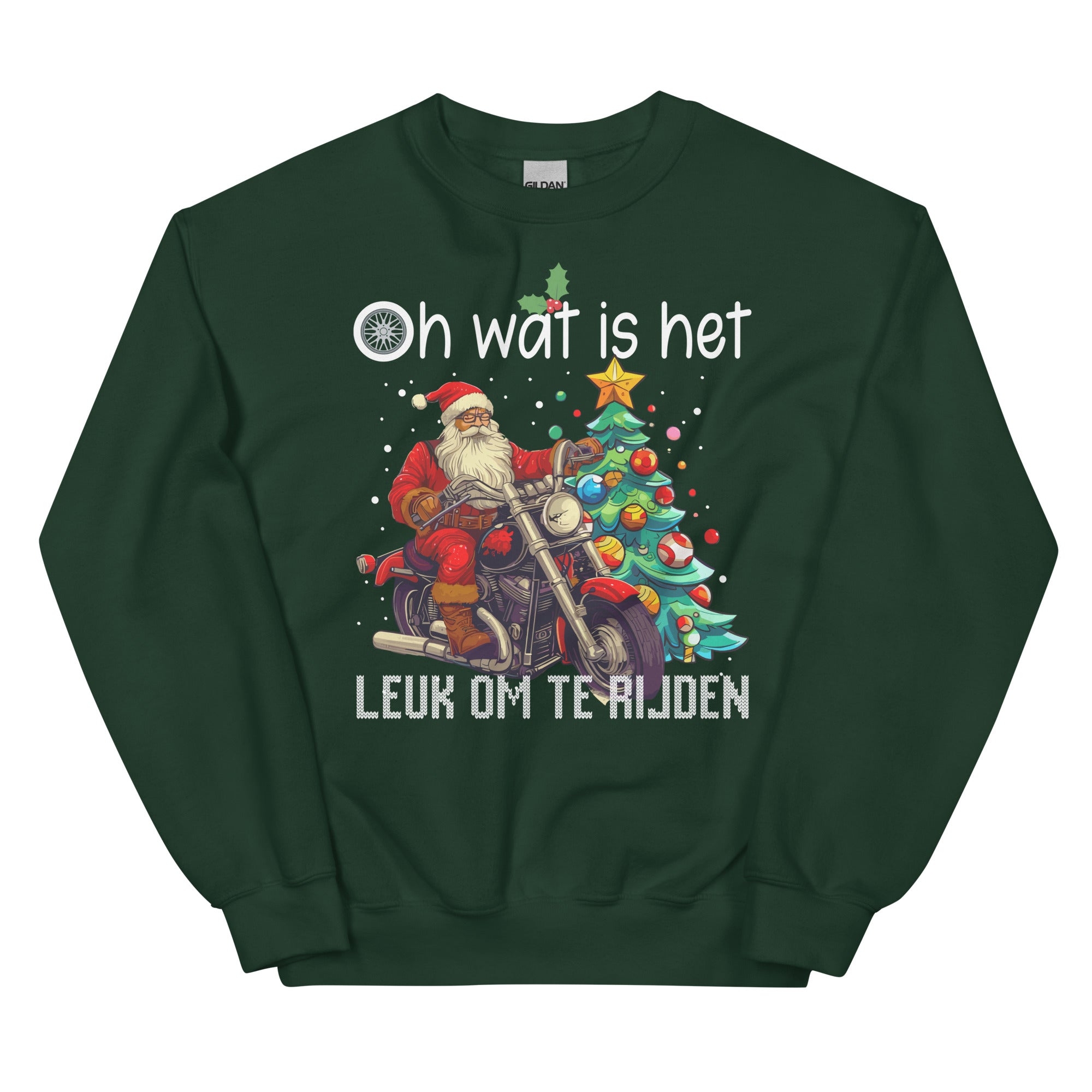 Unisex Kersttrui ( oh wat is het leuk om te rijden)