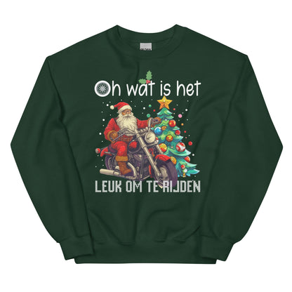 Unisex Kersttrui ( oh wat is het leuk om te rijden)
