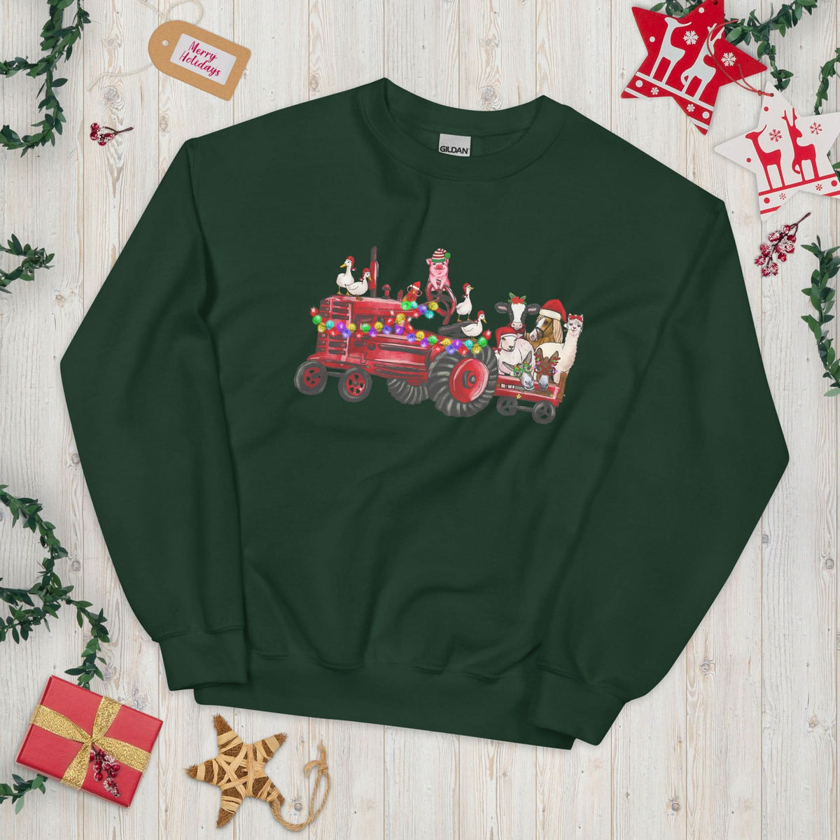 Unisex kersttrui (boederij)