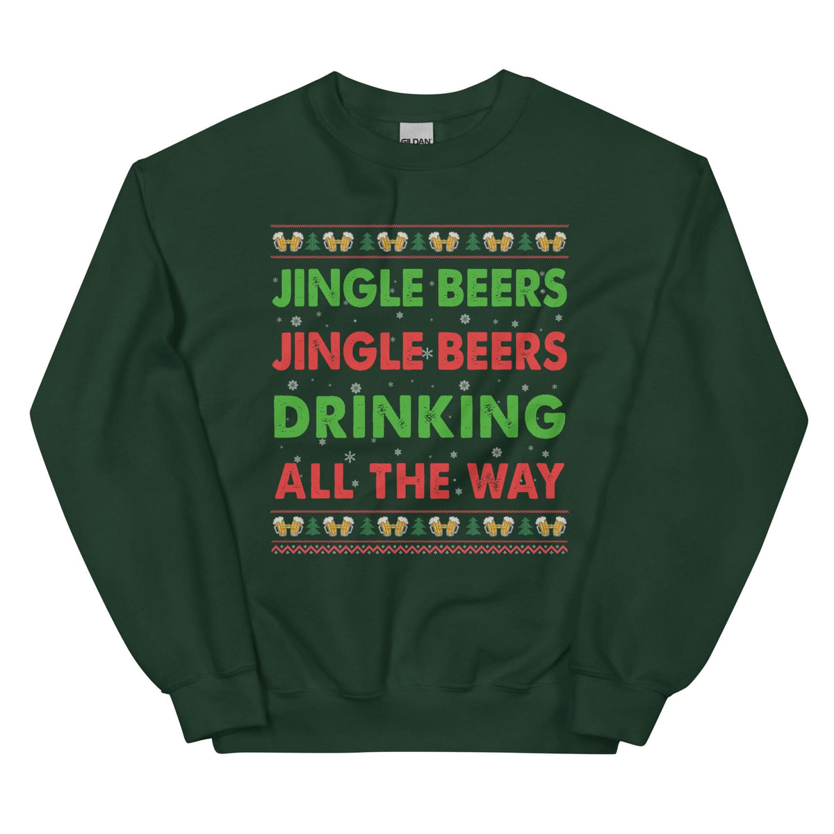 Unisex kersttrui (jingle beer drinking all the way)