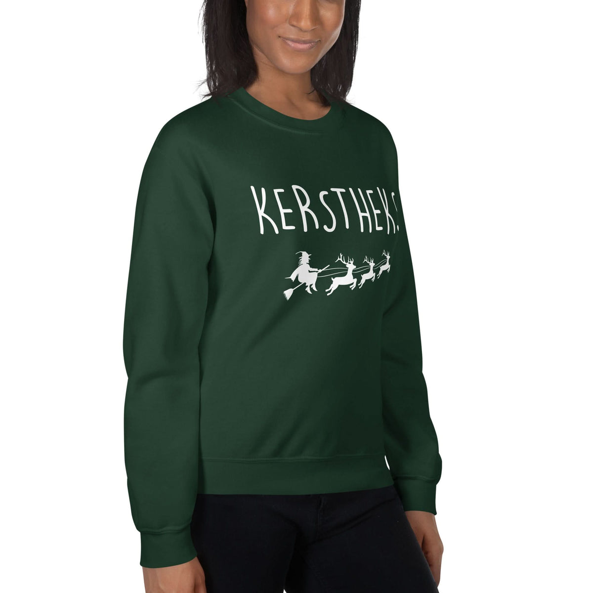 Unisex kersttrui (Kerstheks) heks