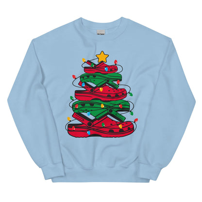 Unisex Kersttrui ( Crocs kerstboom)