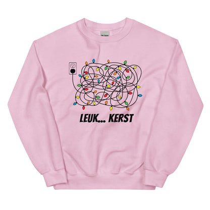 Unisex Kersttrui ( kerst lichtjes - leuk kerst)