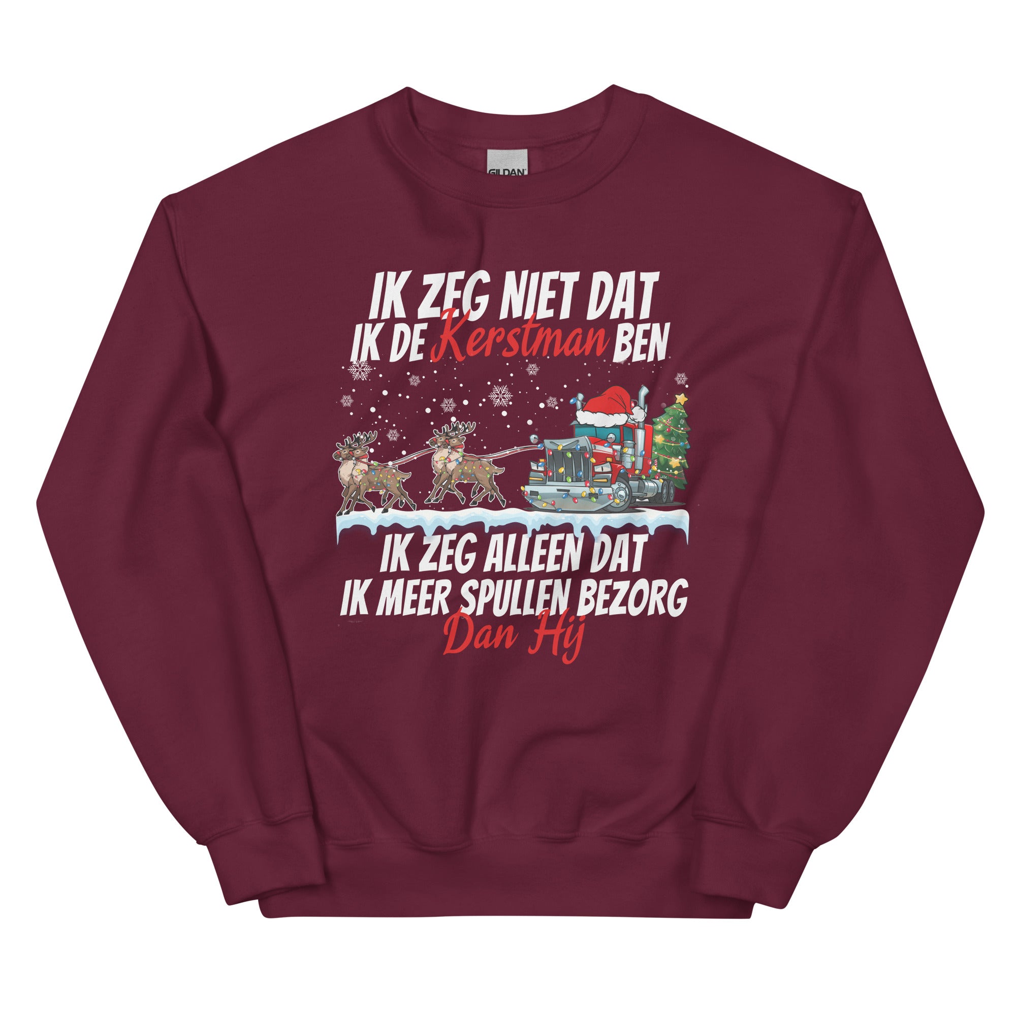 Unisex Kersttrui ( Niet de kerstman maar bezorg meer spullen)