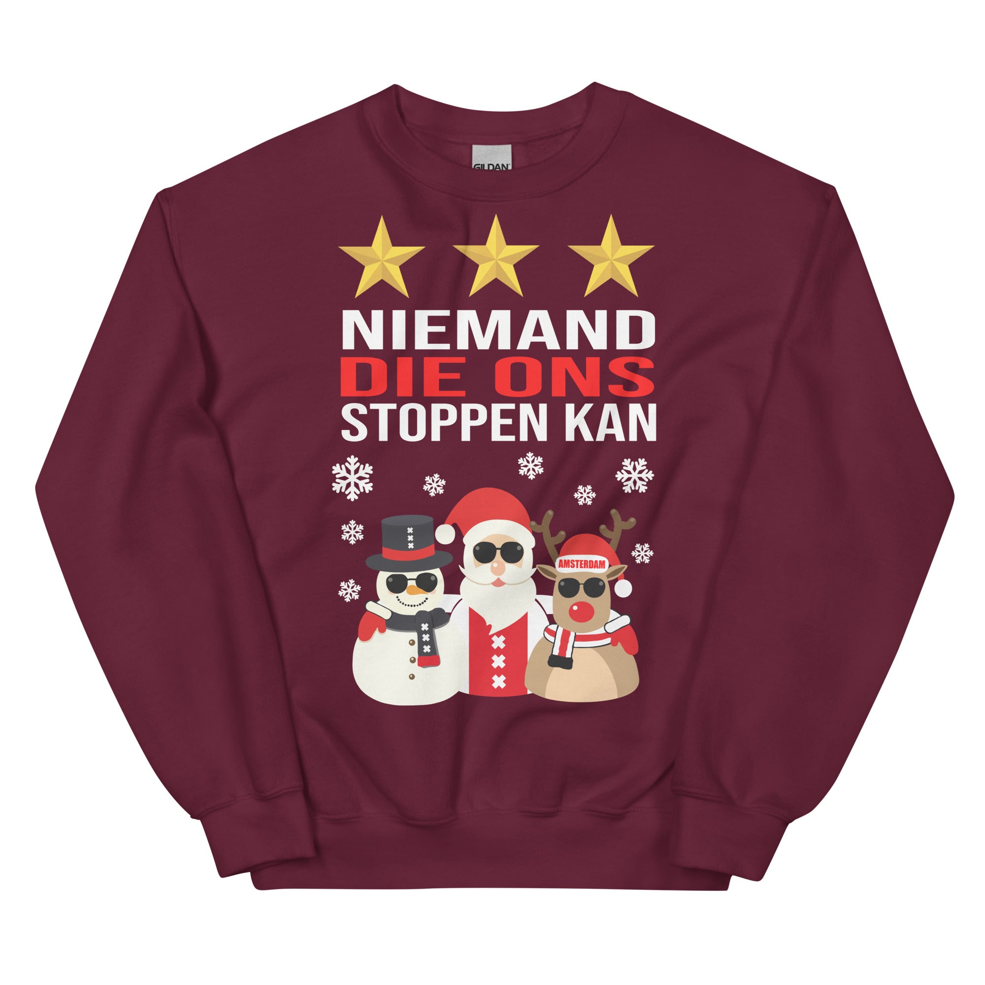 Unisex Kersttrui ( kerst - niemand die ons stoppen kan )