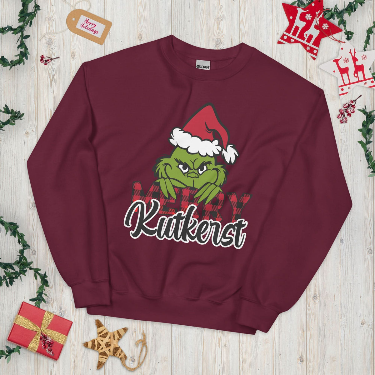 Unisex sweatshirt (Merry kutkerst) kersttrui