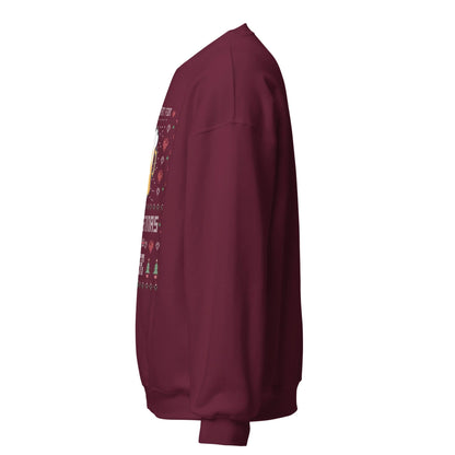 Unisex Kersttrui ( All i want for Christmas is BIER)