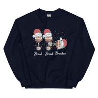 Unisex Kersttrui ( kerst - drink dronk dronken)