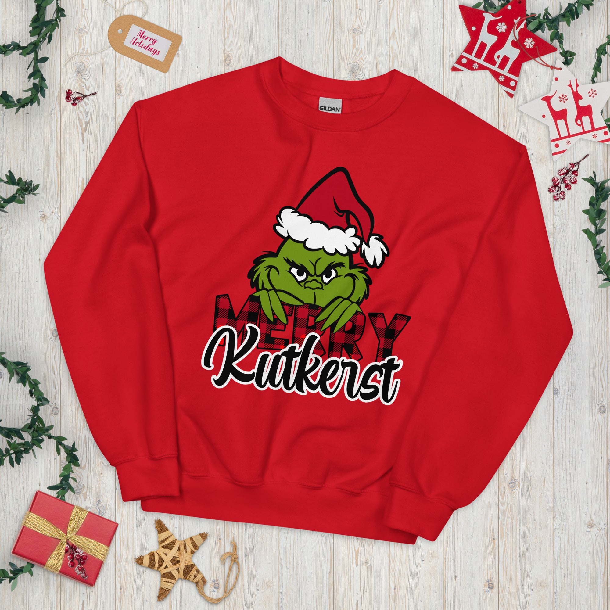 Unisex sweatshirt (Merry kutkerst) kersttrui