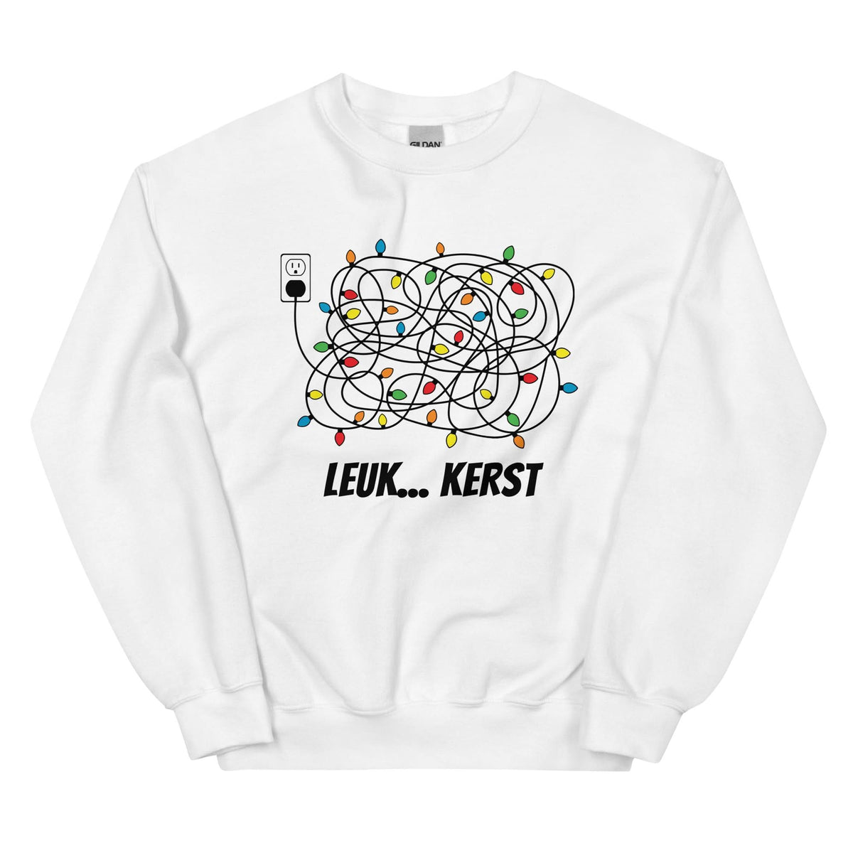 Unisex Kersttrui ( kerst lichtjes - leuk kerst)