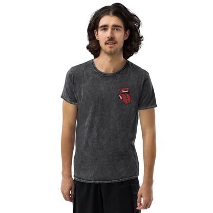 Geborduurd Denim T-shirt