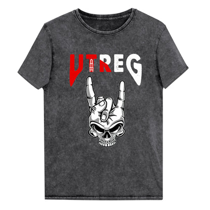 Spijkerstof Unisex T-shirt (Utreg Skull)