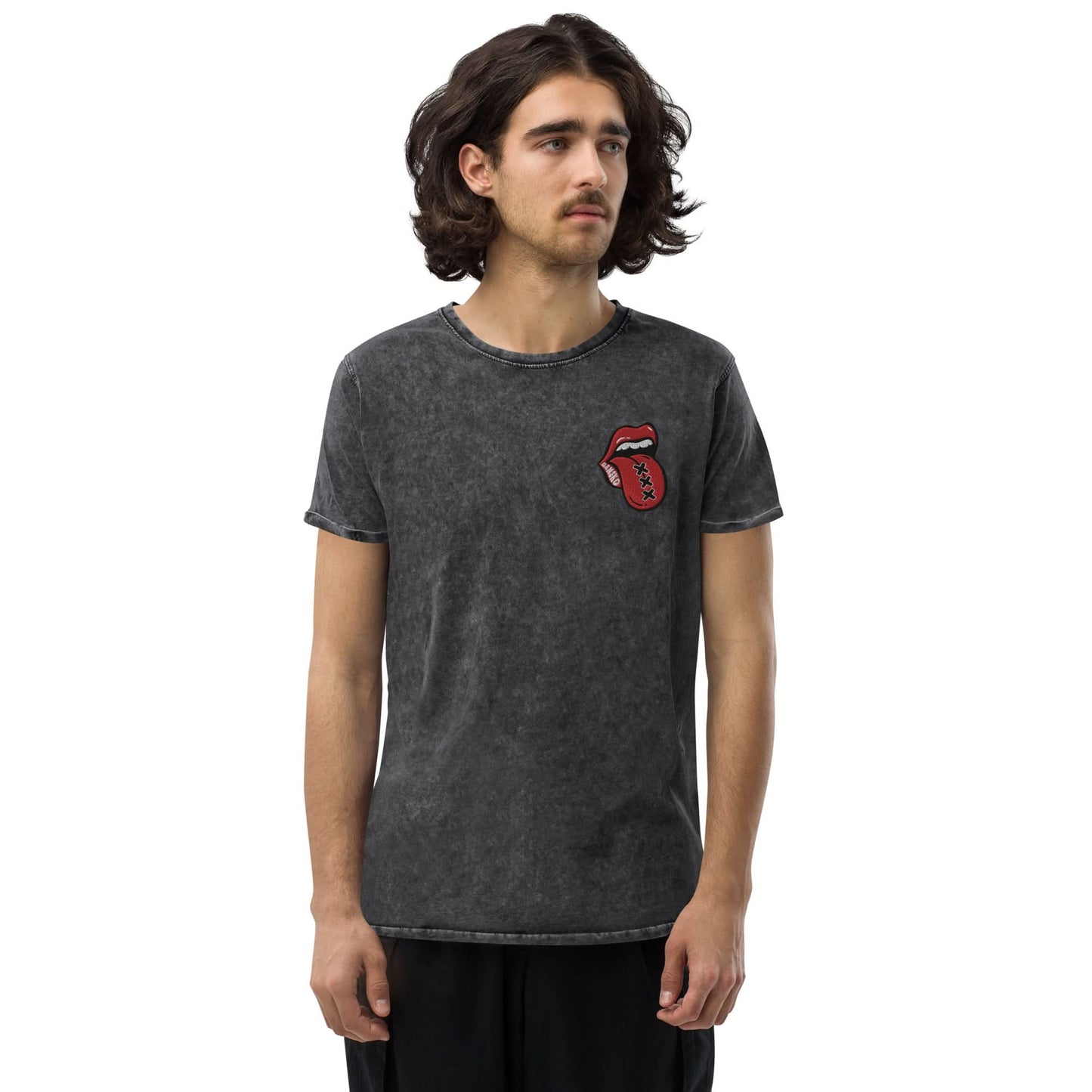 Geborduurd Denim T-shirt