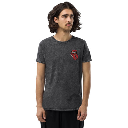 Geborduurd Denim T-shirt