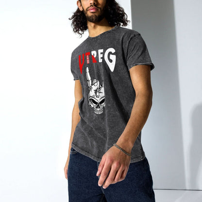 Spijkerstof Unisex T-shirt (Utreg Skull)
