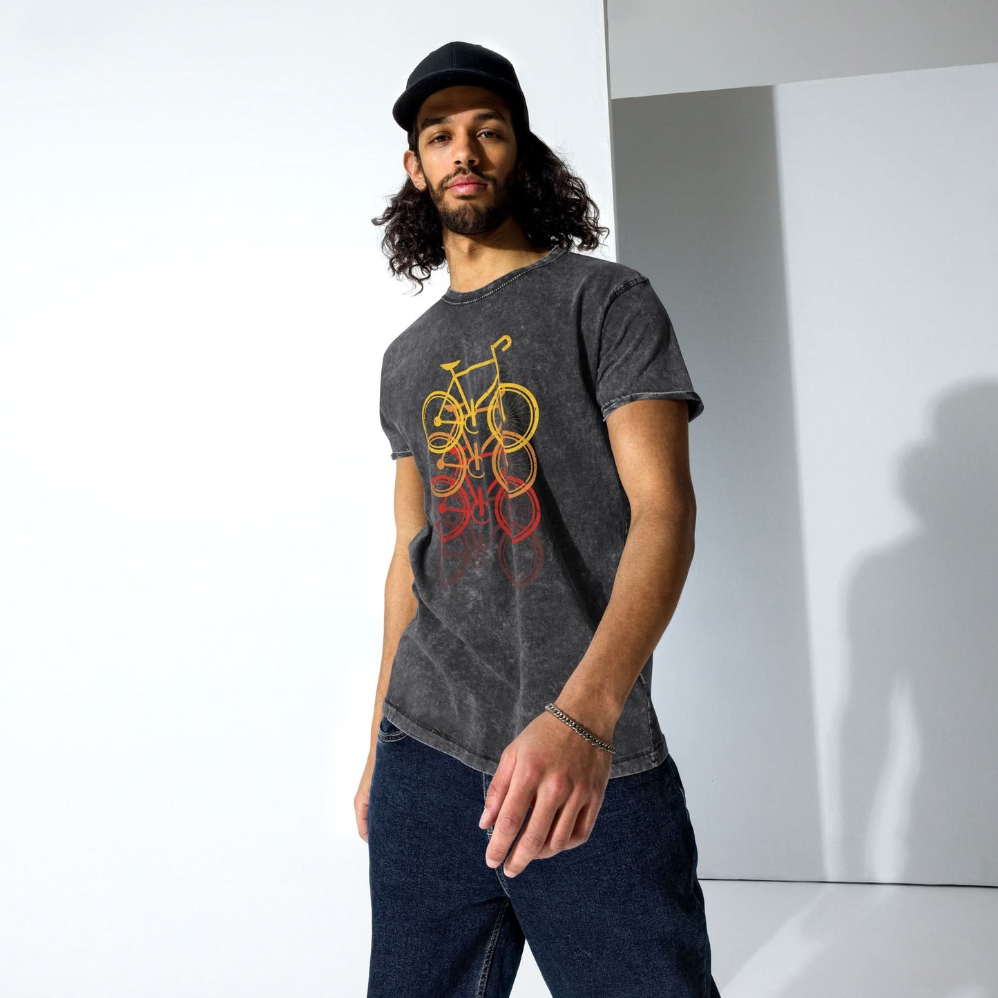Denim T-shirt (Wielrenfietsen)