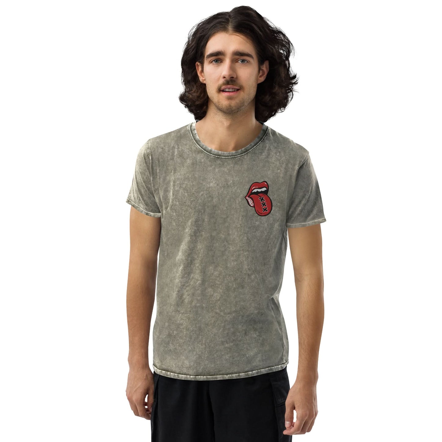 Geborduurd Denim T-shirt