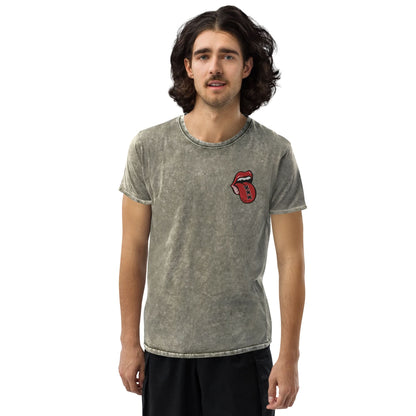 Geborduurd Denim T-shirt