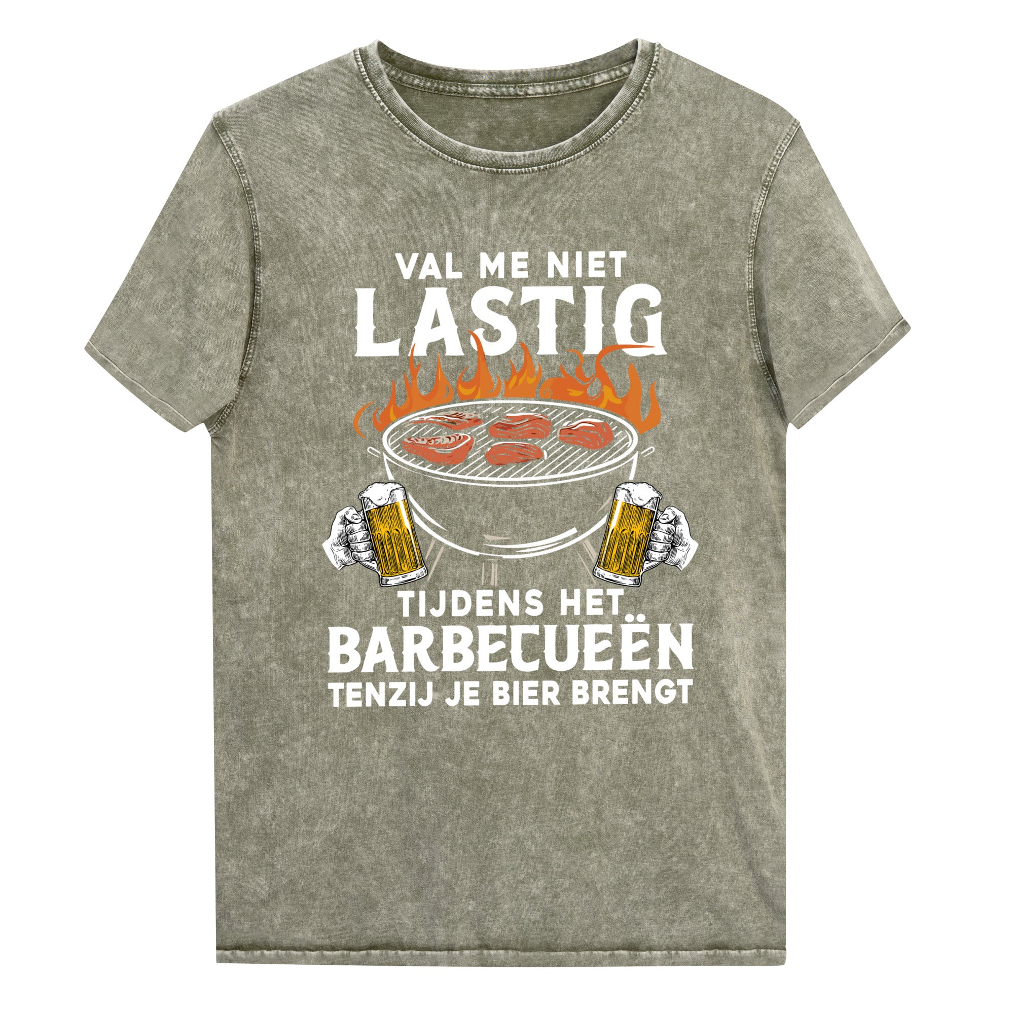 Spijkerstof T-shirt (Val me niet lastig tijden het BBQ)