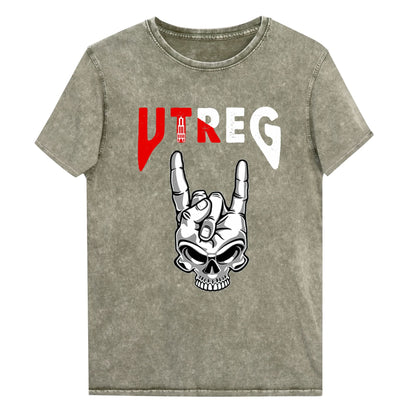 Spijkerstof Unisex T-shirt (Utreg Skull)