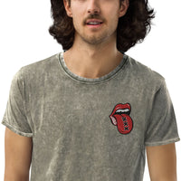 Geborduurd Denim T-shirt