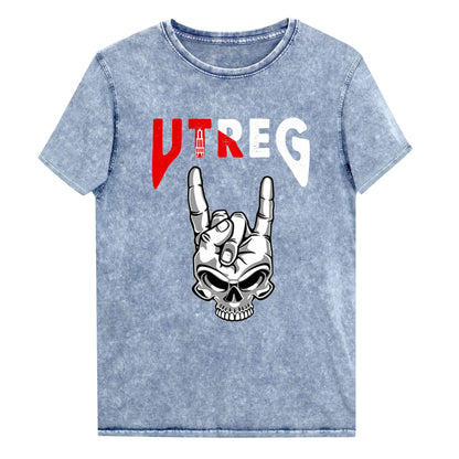 Spijkerstof Unisex T-shirt (Utreg Skull)