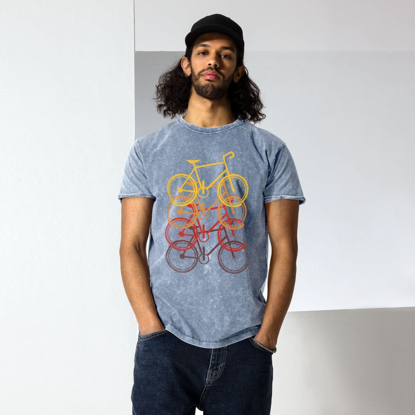 Denim T-shirt (Wielrenfietsen)