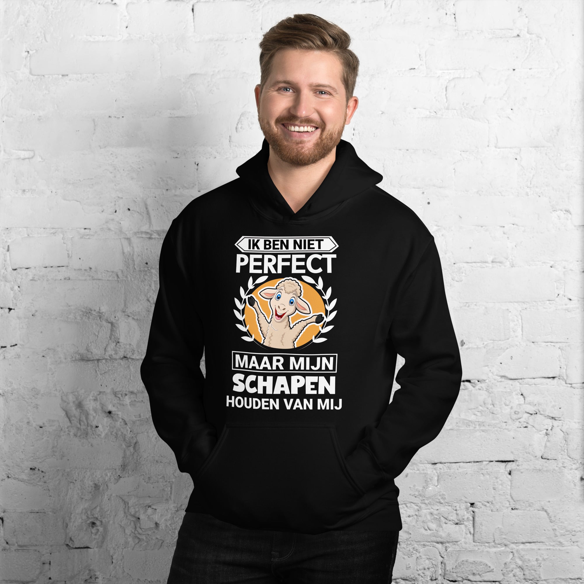 Unisex hoodie (niet perfect maar mijn schapen houden van mij)