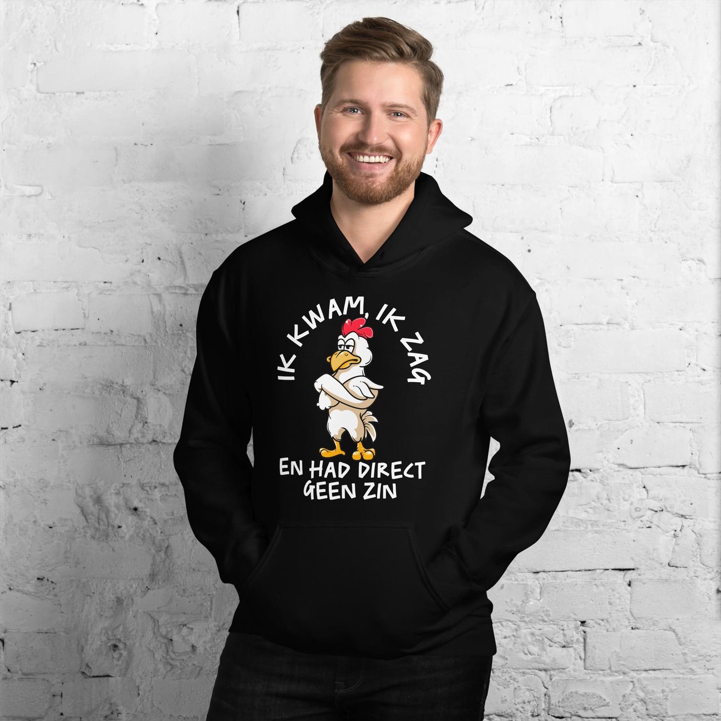 unisex Hoodie ( geen zin - kip)