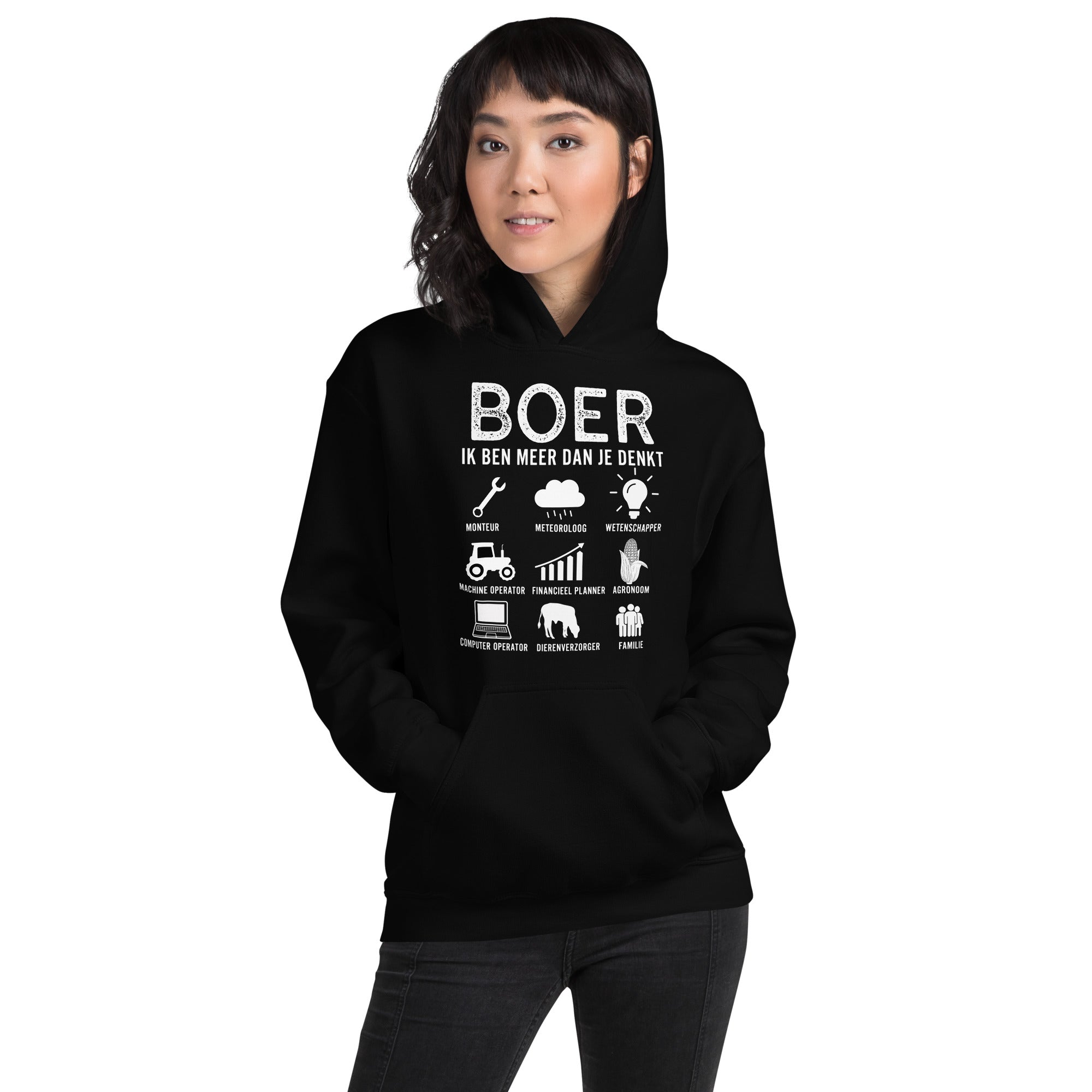 Unisex hoodie ( meer dan je denkt - Boer)