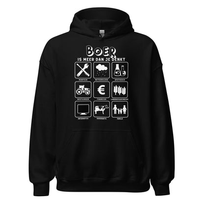 Unisex hoodie (meer dan je denkt - boer2 )