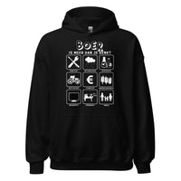 Unisex hoodie (meer dan je denkt - boer2 )