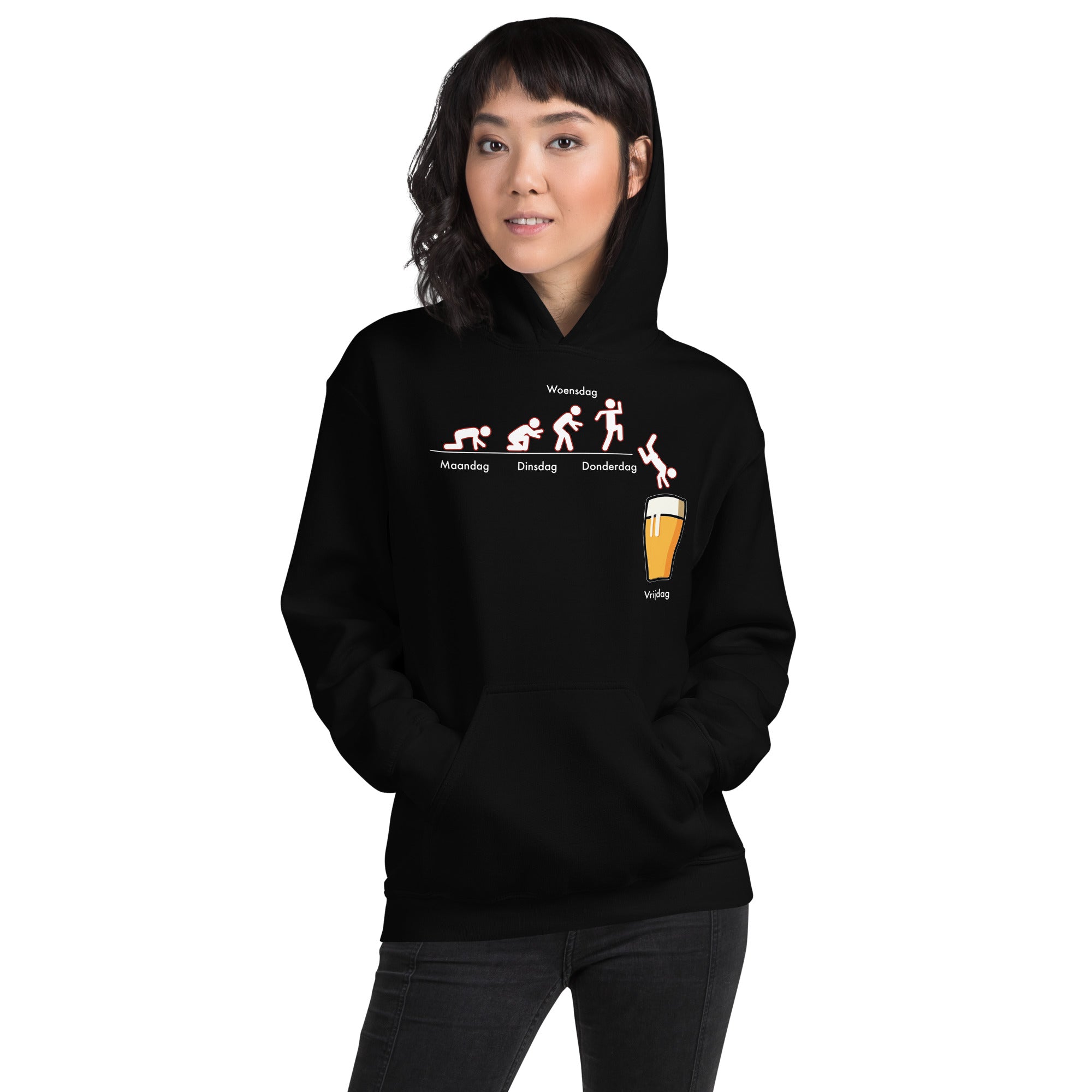 Unisex Hoodie (Bier Evolutie)