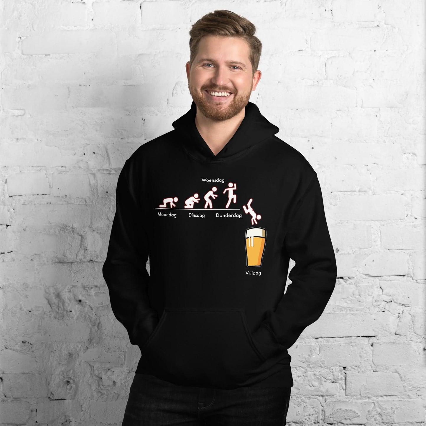 Unisex Hoodie (Bier Evolutie)