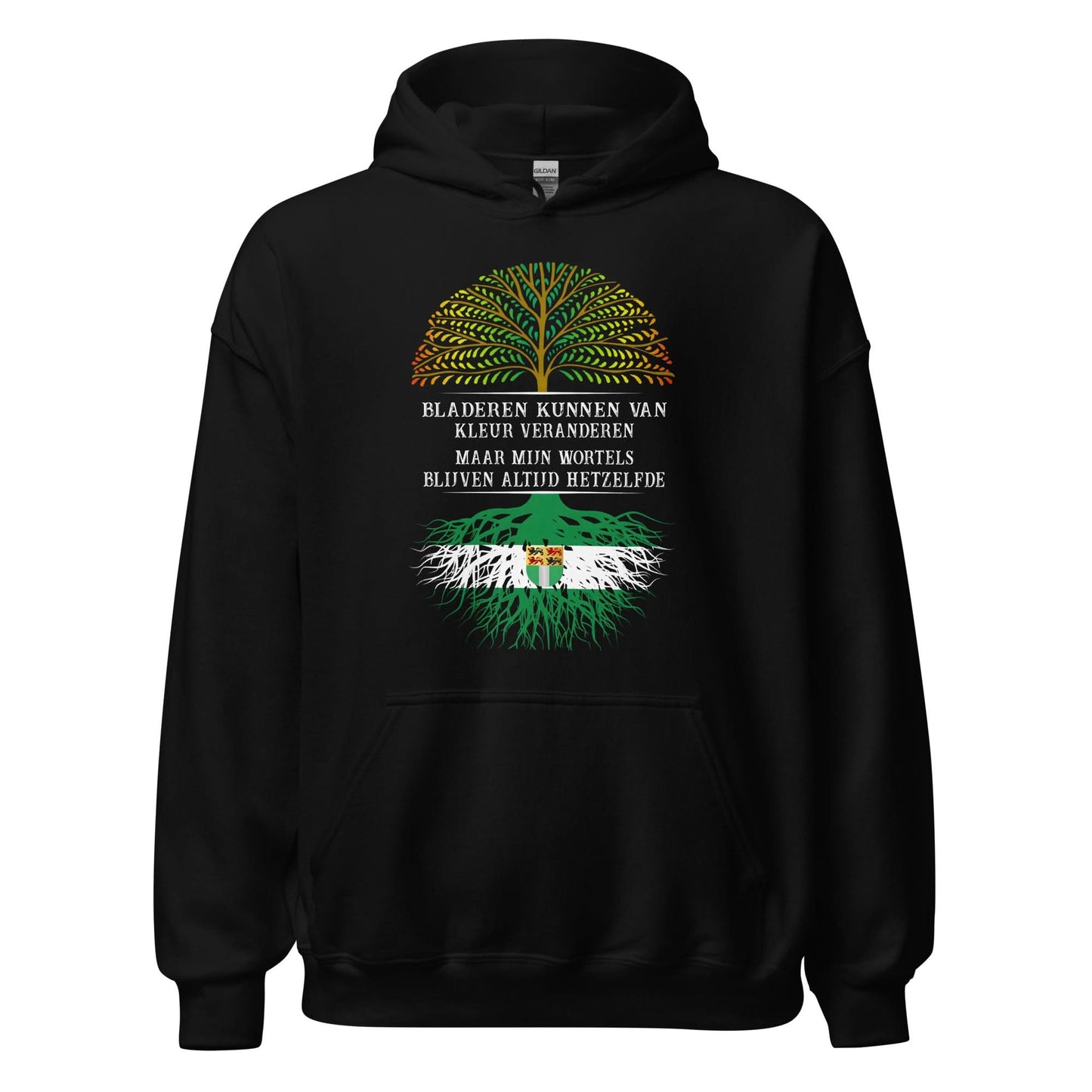 Unisex hoodie (Bladeren kunnen van kleur veranderen maar mijn wortels niet)