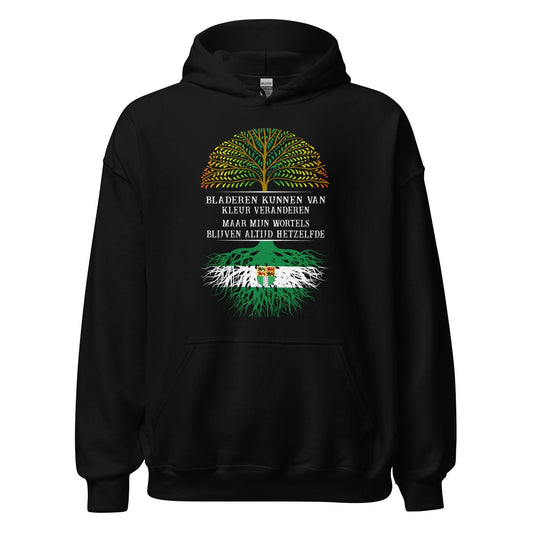 Unisex hoodie (Bladeren kunnen van kleur veranderen maar mijn wortels niet)