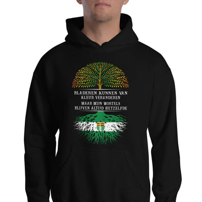 Unisex hoodie (Bladeren kunnen van kleur veranderen maar mijn wortels niet)